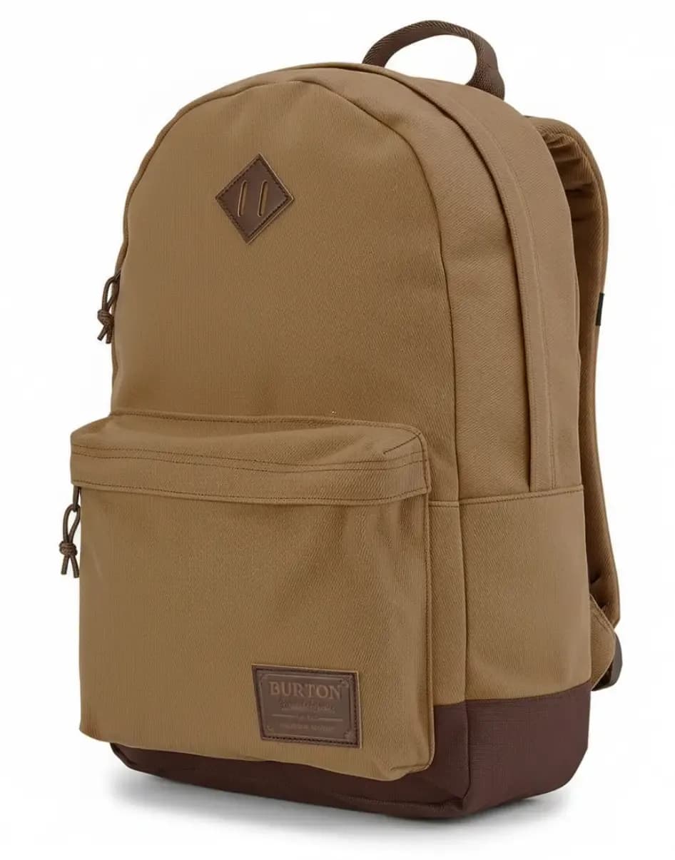 KI-generiertes Produktfoto eines braunen Rucksacks